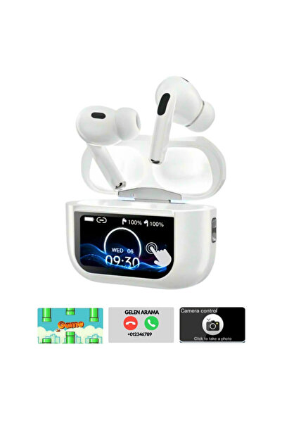 VOOKA Air Pro 2 Anc Dokunmatik Ekranlı Bluetooth Kulaklık İos Android Tüm Telefonlara Uyumlu Kulaklık