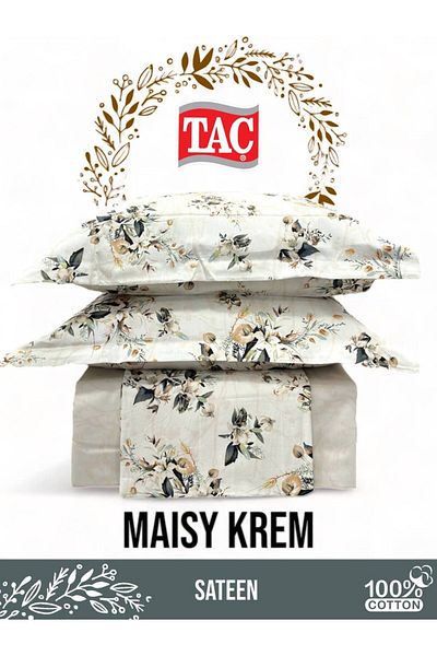 Taç Σετ Παπλωματοθήκη Double Taych - Maisy Cream, Cotton Satin