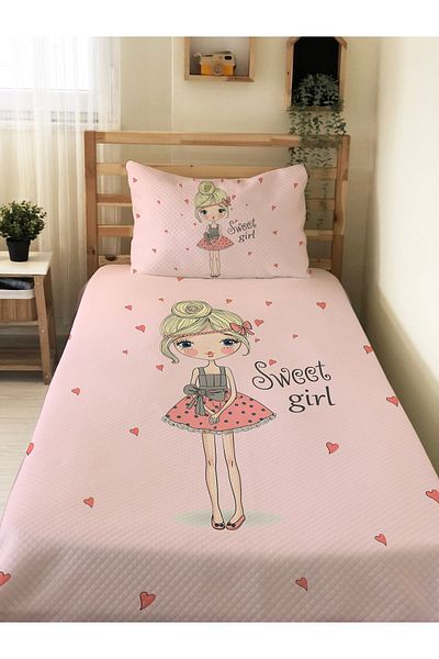 Evmila Girl Patterned, Printed Single and Children's Pique Set