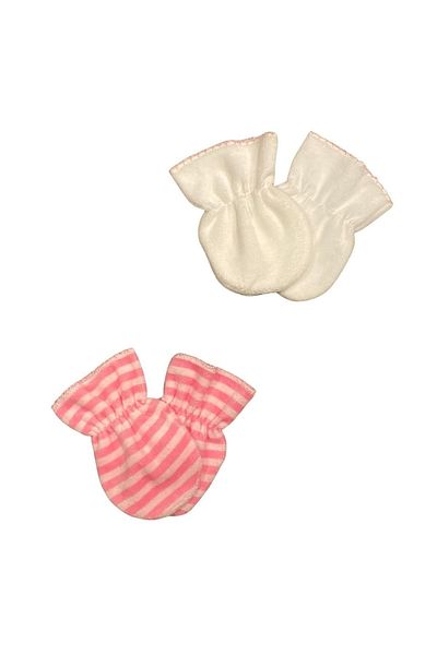 PATSAN Set of 2 Velvet Baby Gloves Striped