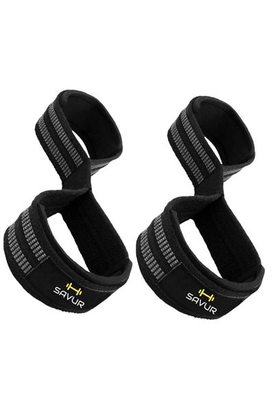 SAVUR 8 Loop Fitness Straps / Weight Lifting Strap Lifting Straps