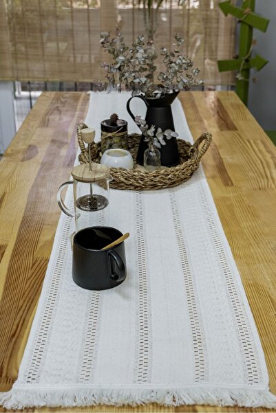 NDC HOME Raw Lace Runner Tablecloth 35 x 150