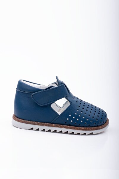 Süperland hakiki deri ilk adım ayakkabısı erkek bebek ilk adım sandalet ortopedik tabanlı hafif sandalet