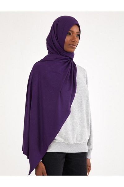 Differenza Şal din bumbac pieptănat violet