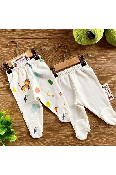 Renkli Puset Organic Combed Cotton 2-Piece Baby Pajama Set Kaplan