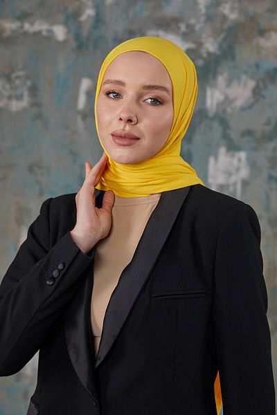 Differenza Yellow Combed Shawl
