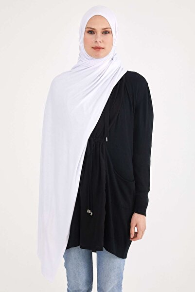 Differenza Χτενισμένο Βαμβακερό Σάλι Λευκό