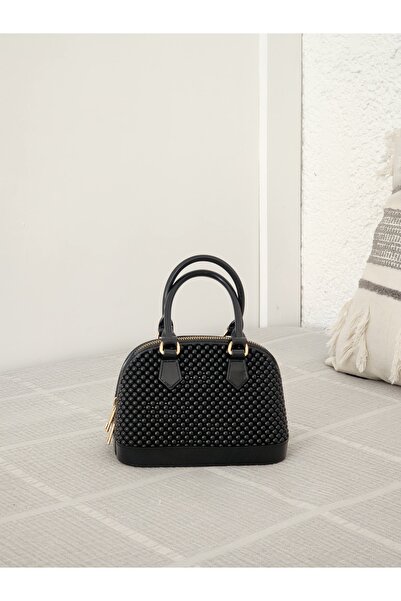 Moom Bag Crna silikonska ženska ruka Torba za rame - Dvostruka ručka i Sa lan...