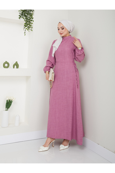 VOLT CLOTHİNG Φόρεμα Hijab - Γυναικείο, Gather Detailed String Design