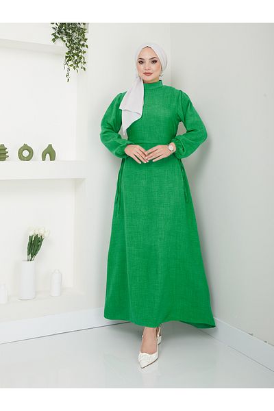 VOLT CLOTHİNG فستان حجاب - نسائي، تصميم برباط مفصل