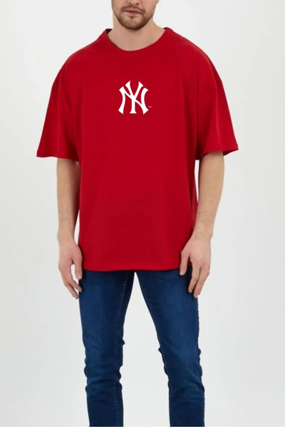 oneagılyazı Men's Oversize T-shirt - New York Printed