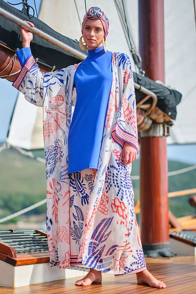 ALFASA Μαγιό Hijab με σχέδια Yakamoz