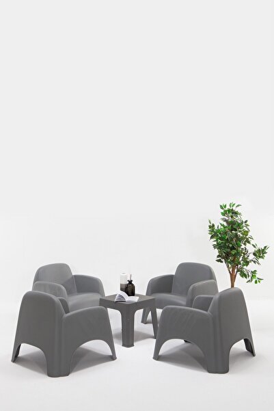 SANDALİE Şile Pratik Bahçe, Balkon Oturma Grubu ( 1+1+1+1+S ) Bahçe Mobilyası...