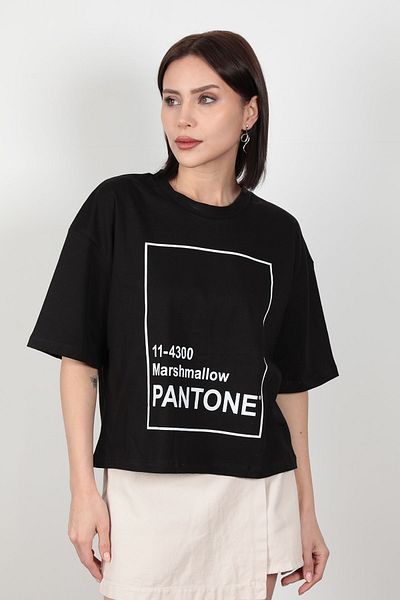 GİYSA Women's Pantone Printed T-Shirt