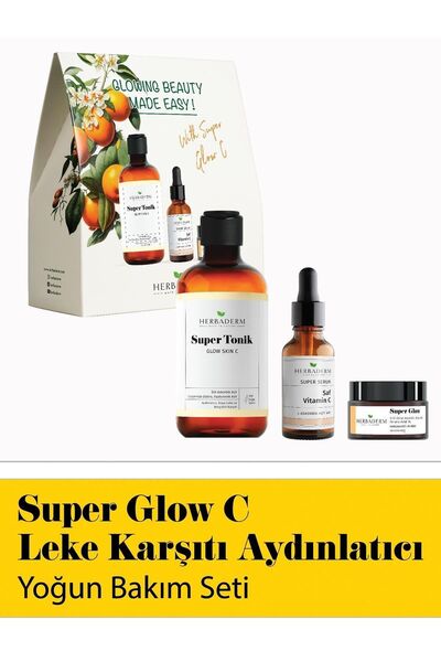 Herbaderm Leke Ve Kırışıklık Karşıtı, Aydınlatıcı Güçlü Bakım Seti (SERUM KREM TONİK)