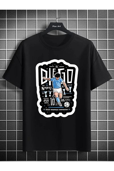 Pisa Art Μπλουζάκι θαυμαστών Maradona D10S Unisex Special Design