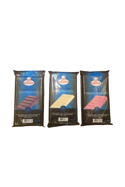 Katsan Ovalette 3 LEZZET BİR ARADA FRAMBUAZ BEYAZ BİTTER EKO KUVERTUR SET