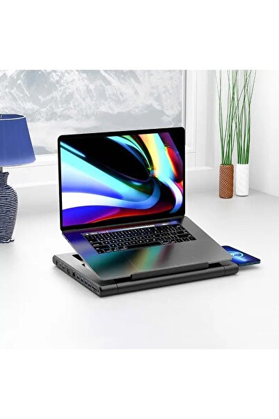 Powerology Çok Fonksiyonlu Pro Hub Dizüstü Bilgisayar Standı