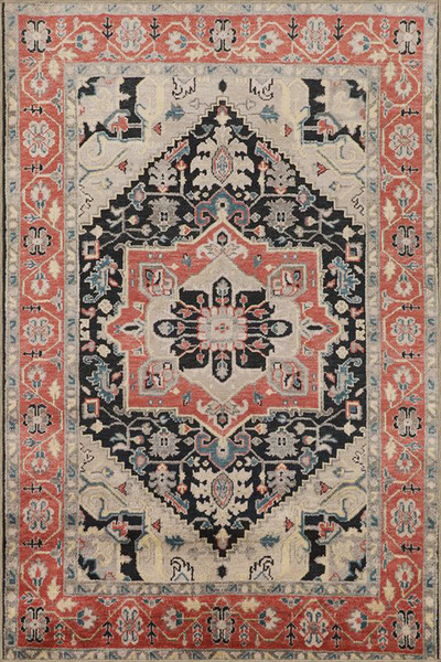 Rugs Modern Halı Red Floral Traditional Carpet Woven Base Washable Carpet Mir...