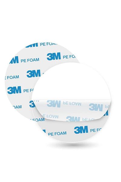 Dünya Magnet 50 Pcs 3m Round Cut Multi Strong Double Sided Foam Tape 38mm Diameter