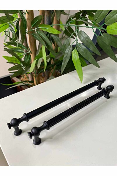 Çetinkaya Siyah Boncuk Mobilya Dolap Çekmece Kulpları 160mm  30 Adet