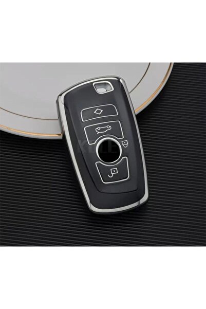 AYZ GARAGE BMW (الحافظة القديمة) حافظة مفاتيح سوداء مصنوعة من مادة TPU