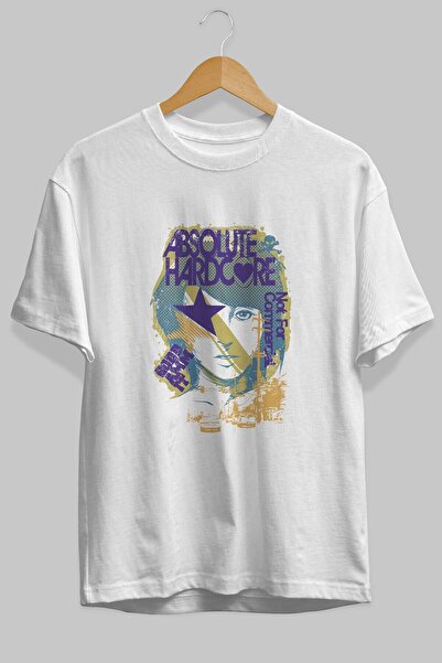 Ankhises Apsolutni Hardcore Front Štampano Beli Oversize kroj T-shirt Unisex ...