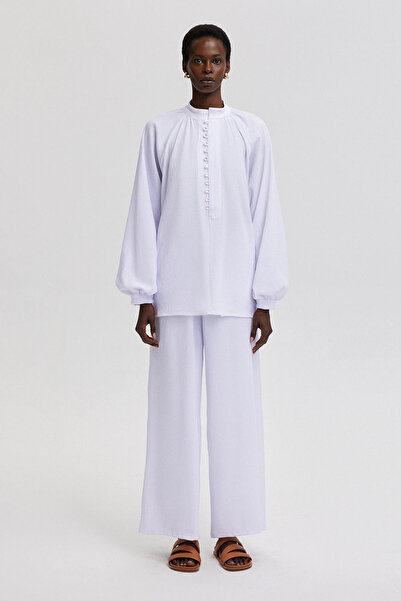 Touché Privé Balloon Sleeve Tunic Pants Suit