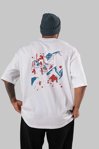 Ankhises Venom (21) - Tricou supradimensionat alb pentru bărbați și femei