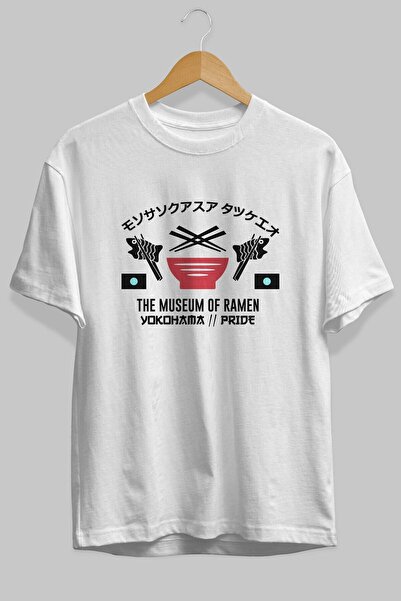 Ankhises Muzej ramena Sa deznom Bela Oversize kroj T-shirt - Unisex Muškarci ...