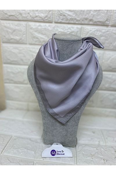 sema aksesuar Stylish Scarf with Rayon Silk Border 50*50 cm