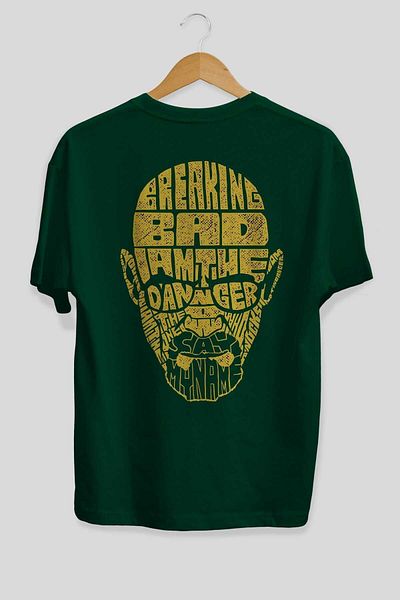 Ankhises Breaking Bad Back Printed Emerald Green Oversize Μπλουζάκι Unisex Ανδρικό Γυναικείο λαιμόκοψη
