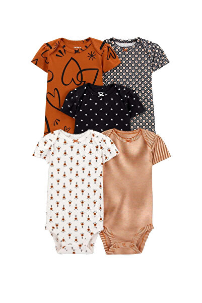 Carter's Kız Bebek 5Li Kısa Kollu Body