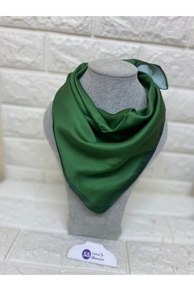 sema aksesuar Stylish Scarf with Rayon Silk Border 50*50 cm
