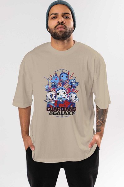 Ankhises Tricou oversize, bej, pentru bărbați, Gardienii Galaxiei - Gât crew, bumbac, femei