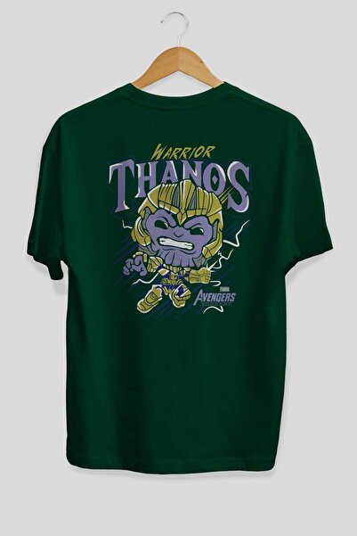 Ankhises Thanos (2) Emerald Green Oversize T-Shirt - Crew Neck Ανδρικά Γυναικεία