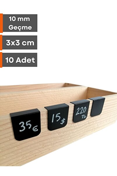 Şeffaf Etiket 10 visećih etiketa za tablu sa klipsom - Promenite na debljinu ...