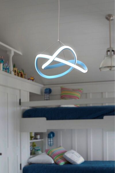 Sanctum Avize Tunus Mavi Ultra Süper Beyaz Ledli Avize