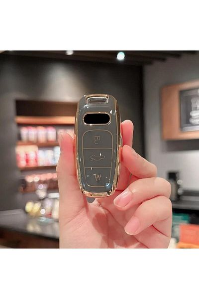 AYZ GARAGE Audi New Case - Gray Tpu Material Key Case