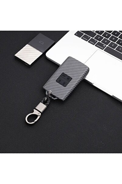 AYZ GARAGE غطاء مفتاح رينو أسود من الكربون