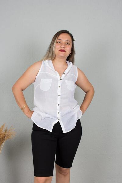 Truva XXL Hooded Cotton Authentic Shirt - Plus Size