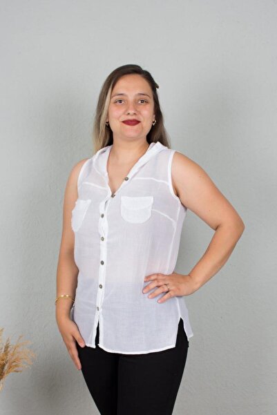 Truva XXL Hooded Cotton Authentic Shirt - Plus Size