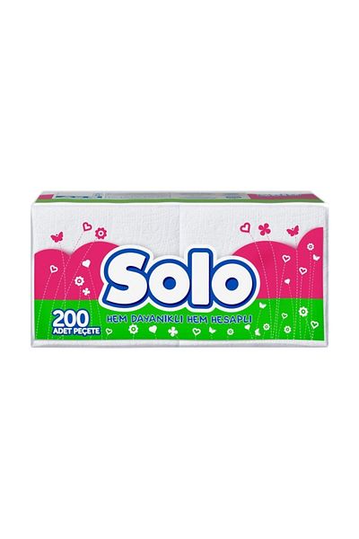 Solo 200 Napkins X 12 Pieces (1 Box)