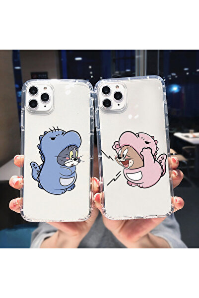 enfein Balporsuku İPhone 11 Pro İle Uyumlu Çiftlere (Sevgililere) Özel Şeffaf...