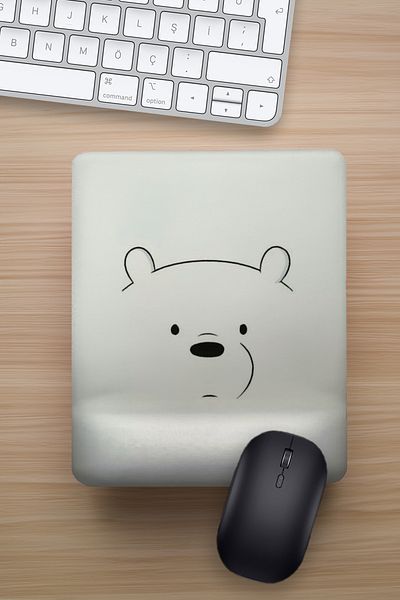 Ludios Подложка за мишка с поддръжка на китката Bear Design
