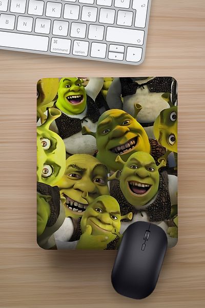 Ludios Подложка за мишка Shrek Collage, забавен дизайн, подарък