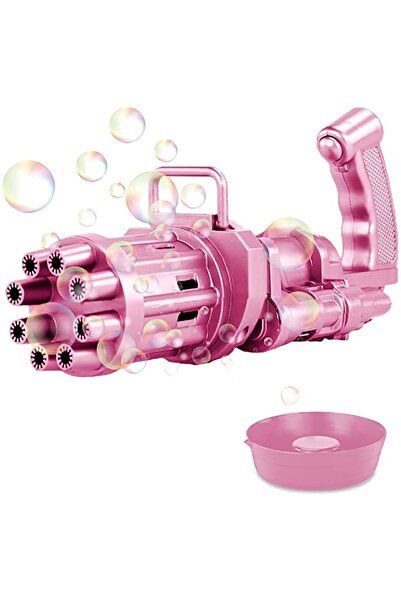 doop Bubble Gun - Pilli Köpük Tabancası - Pembe - Üflemeli Baloncuk Hediye