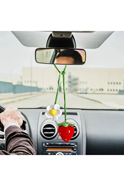 afralya home Amigurumi Figured Bag Accessory, Multi-Purpose Knitted Accessory, Knitted Keychain, Knitted Auto Mirror Ornament