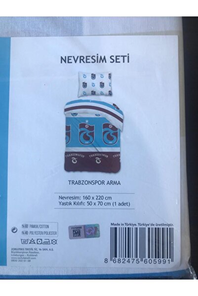 Zorluteks Trabzonspor Arma Tek Kişilik Nevresim Seti