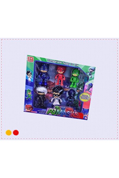OMZ Pijamask Catboy 6'lı Set Pembe Sesli Işıklı Telefon Kız Erkek Cocuk Egitici Montessori Oyuncaklar